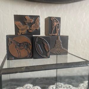 Vintage letter press stamps
